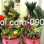 Rồng phụng trái cây trang trí gia tiên ngày cưới hỏi