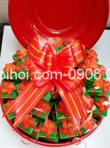 Bánh Phu Thê Mẫu Hoa Mai 3D