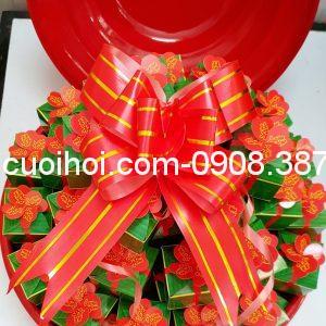 Bánh Phu Thê Mẫu Hoa Mai 3D