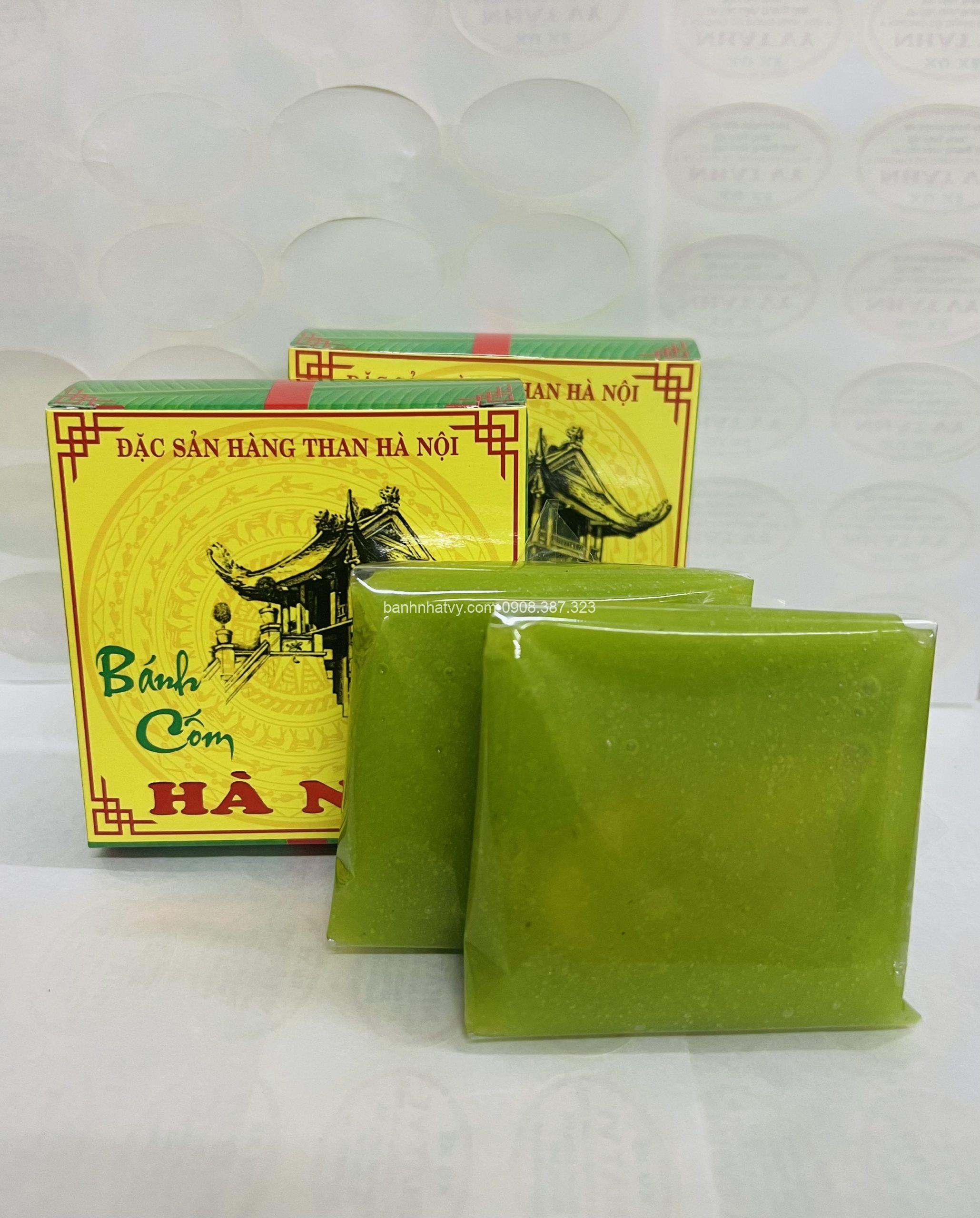 Bánh cốm Hà Nội hộp 2 cái 65gr Bánh cốm Hà Nội hộp 2 cái 65gr