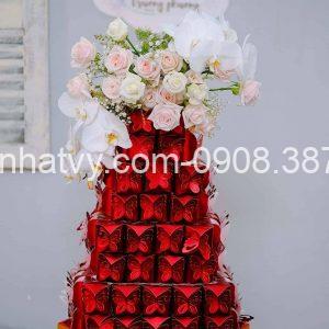 105 bánh phu thê dừa hộp bướm đỏ 50gr