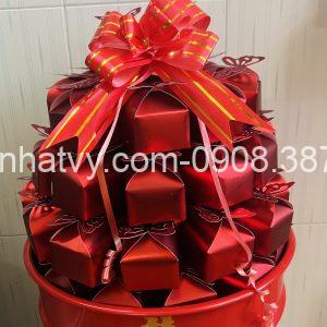 86 Bánh Phu Thê Dừa Hộp Bướm Đỏ